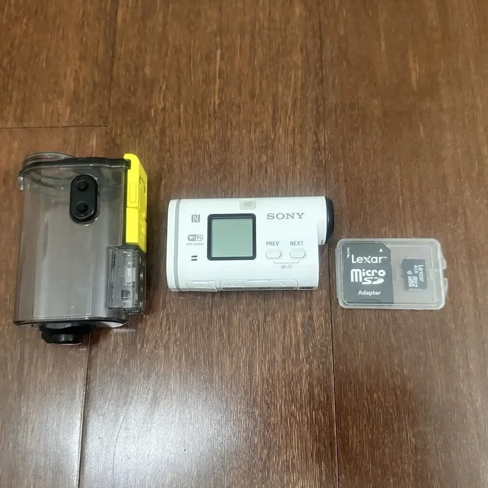Sony HDR-AS100V 13.5MP HD Splashproof Action Camera WiFi Exmor R Steady Shot